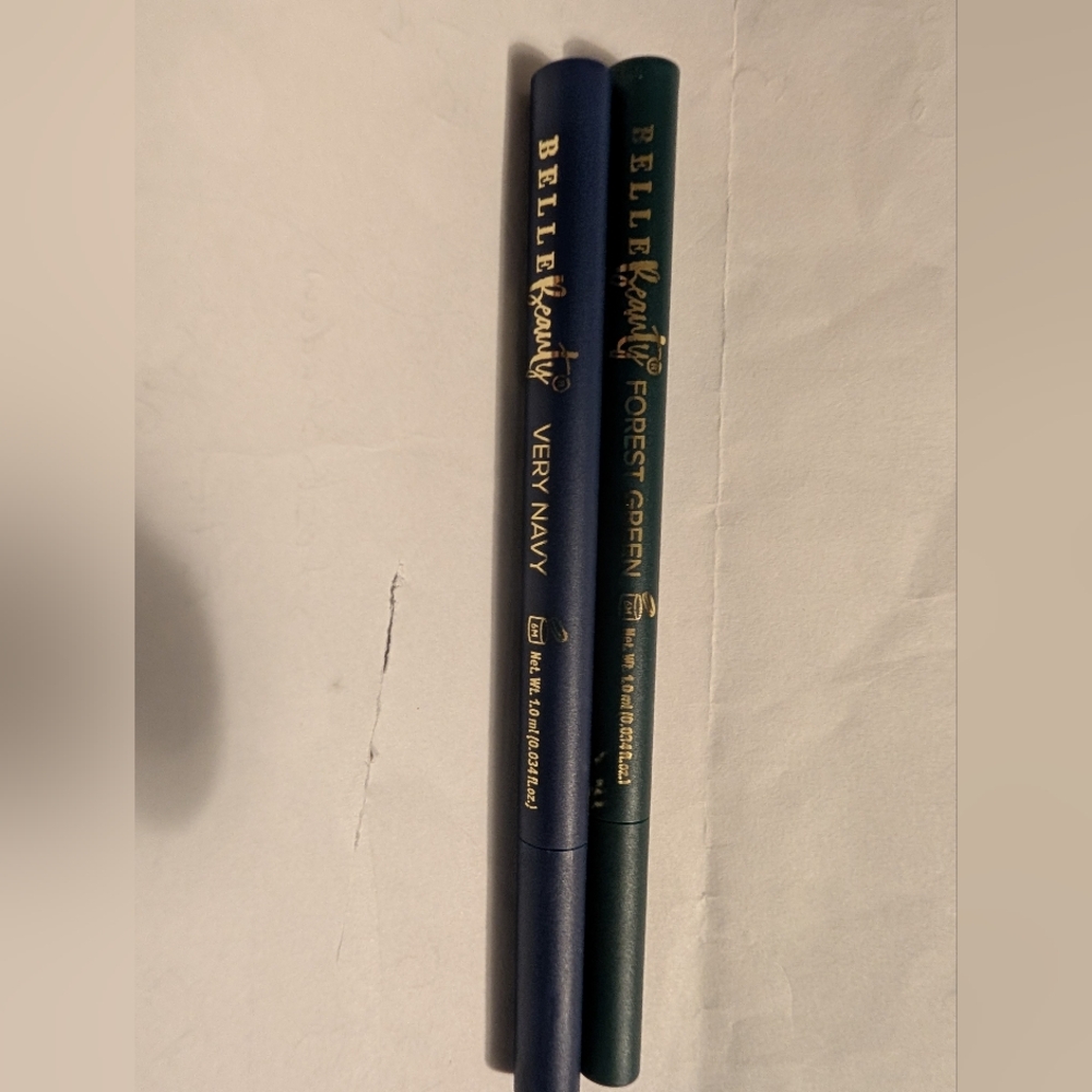 2 Belle Beauty By Kim Gravel Line Backer Liquid Liner Forest Green & Navy